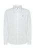 Sun68 Camicia a Maniche Lunghe Shirt Oxford Small Collar B/D L/S S44101 Bianco