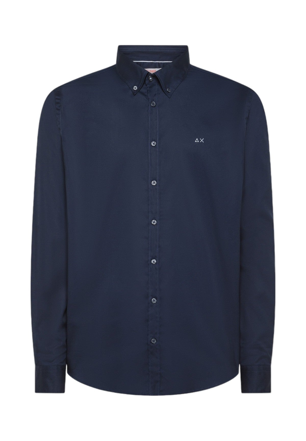 Camicia a Maniche Lunghe Shirt Oxford Small Collar B/D L/S S44101 Navy Blue