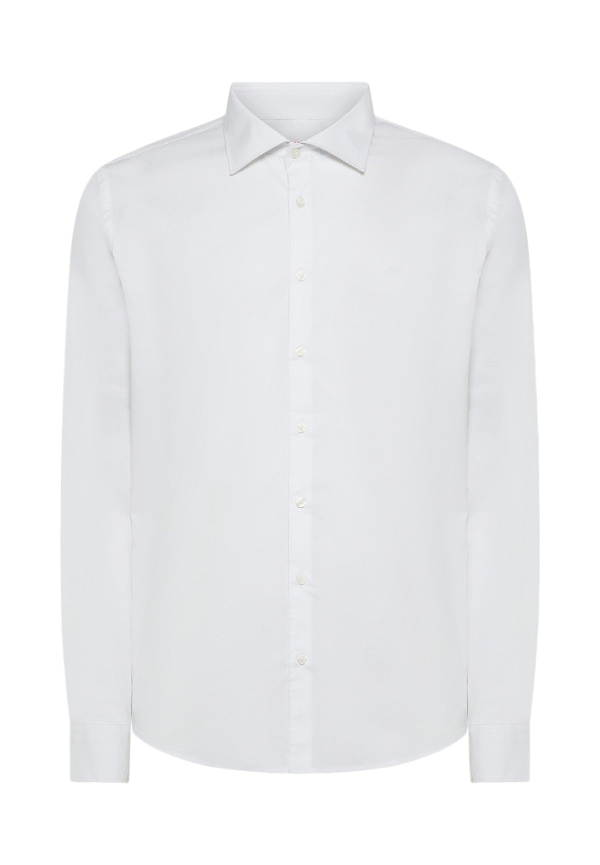 Camicia a Maniche Lunghe Shirt Popeline Stretch L/S S44106 Bianco