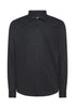 Sun68 Camicia a Maniche Lunghe Shirt Popeline Stretch L/S S44106 Nero