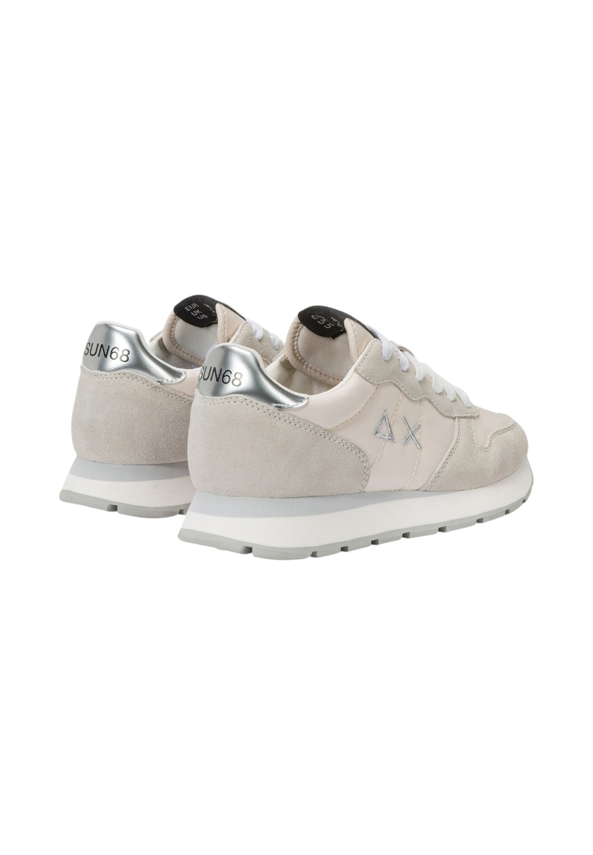 Sneakers Ally Gold Silver Z44202 Bianco Panna