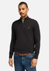 Timberland Maglione Collo Alto Zip a un Quarto Williams River TB0A2BMX Black, Pavement