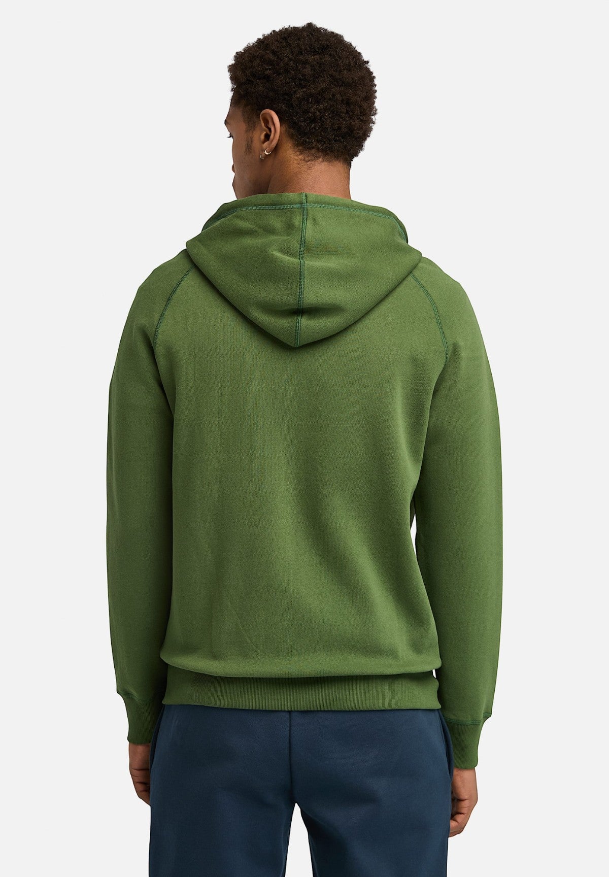 Felpa Full-Zip con Cappuccio Brushed Back Full Zip Hoodie TB0A2BNB Black Forest Green