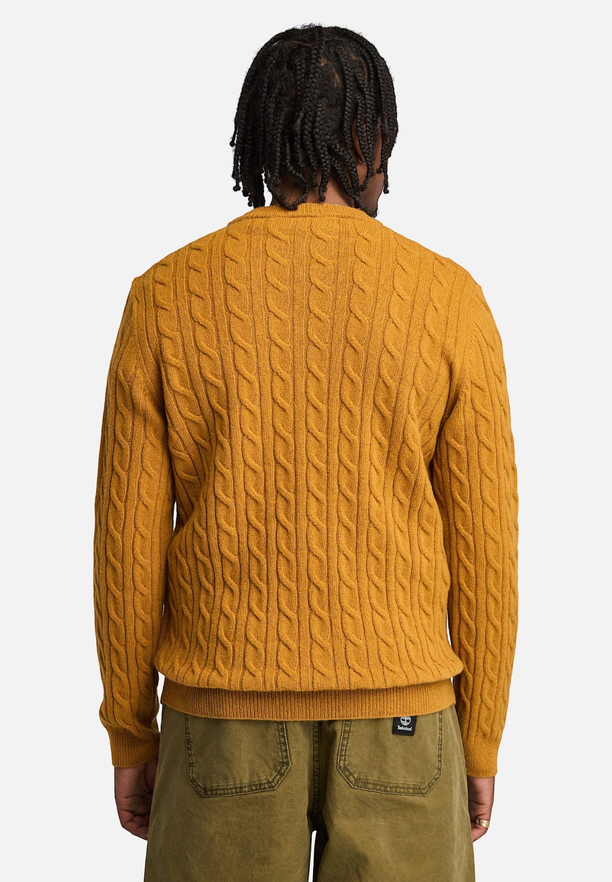 Maglione Girocollo Cable Crew Neck Sweater TB0A2CEQ Wheat Boot