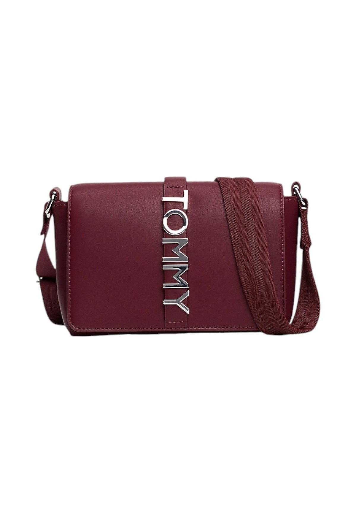 Borsa a Tracolla Tjw City Bold Flap Crossover AW0AW17048 Deep Rouge