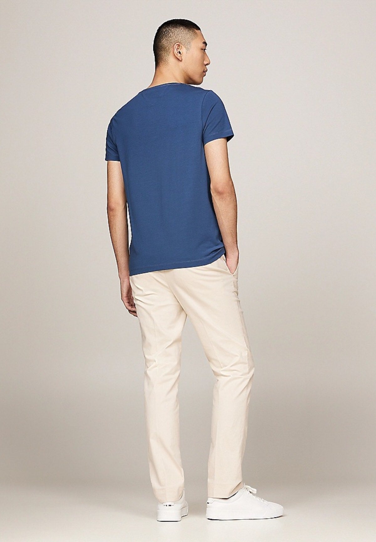 T-shirt a Maniche Corte Stretch Slim Fit Tee MW0MW10800 Aegean Sea