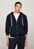 Tommy Hilfiger Felpa Full-Zip con Cappuccio Essential Fleece Zip MW0MW37234 Dark Magma