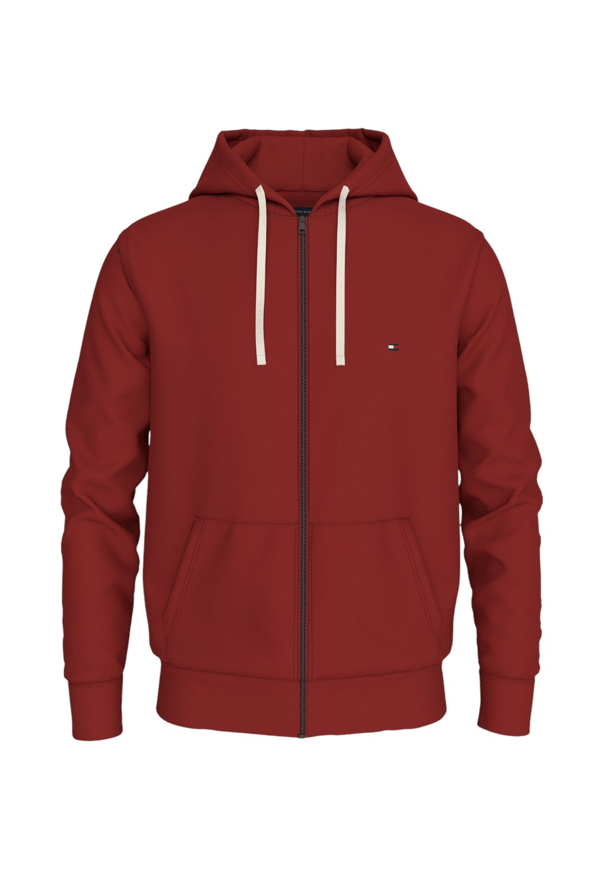 Felpa Full-Zip con Cappuccio Essential Fleece Zip MW0MW37234 Dark Magma