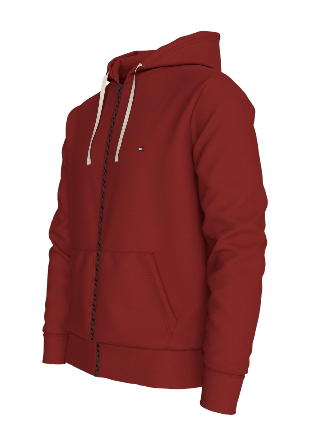 Felpa Full-Zip con Cappuccio Essential Fleece Zip MW0MW37234 Dark Magma