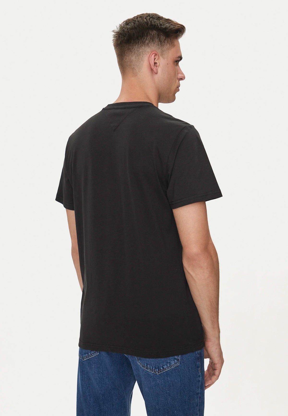 T-shirt a Maniche Corte Tjm Slim Linear Ches DM0DM18555 Black