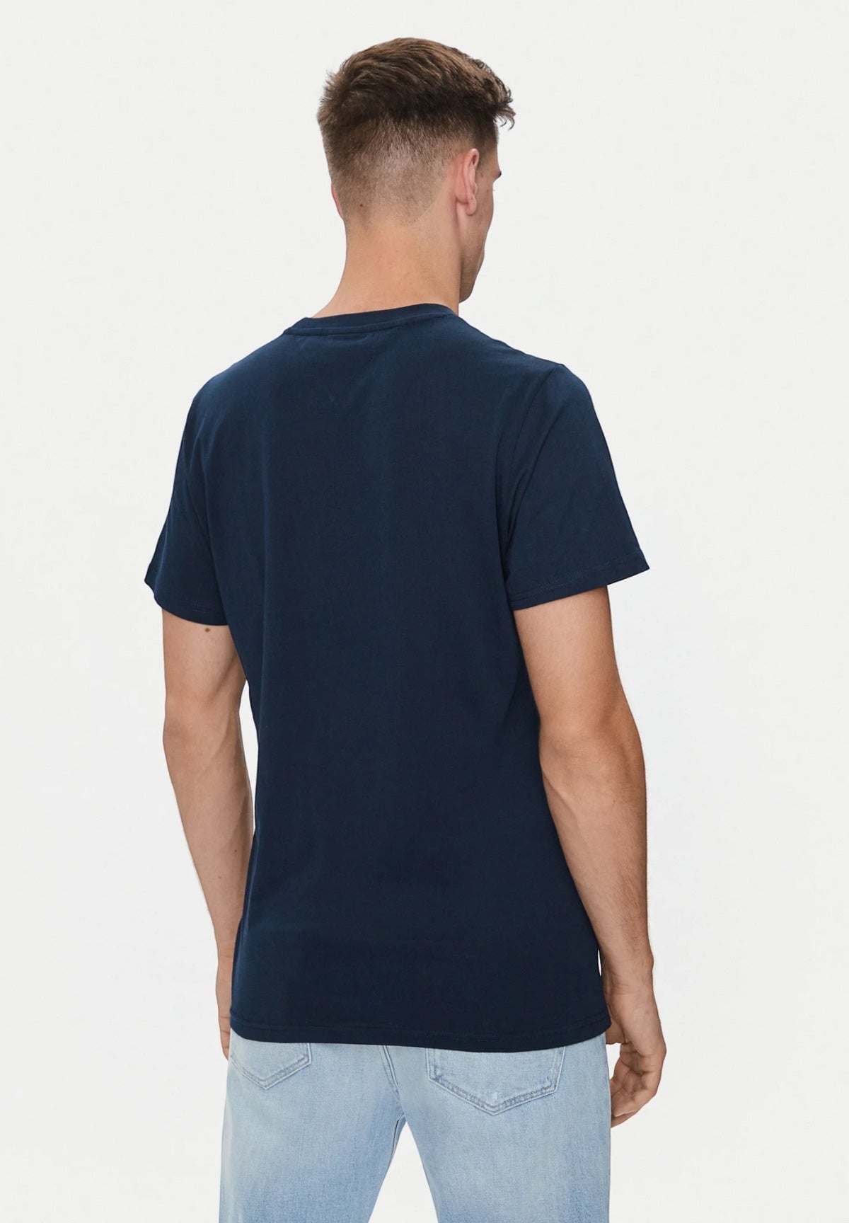 T-shirt a Maniche Corte Tjm Slim Linear Ches DM0DM18555 Dark Night Navy