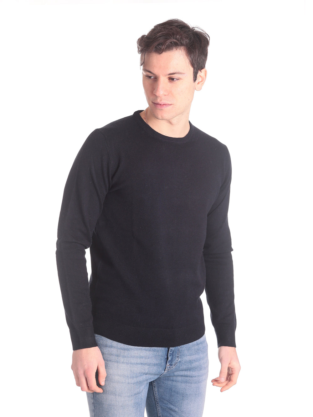 Maglione Girocollo Girocollo viscosa lana 3010900 Navy