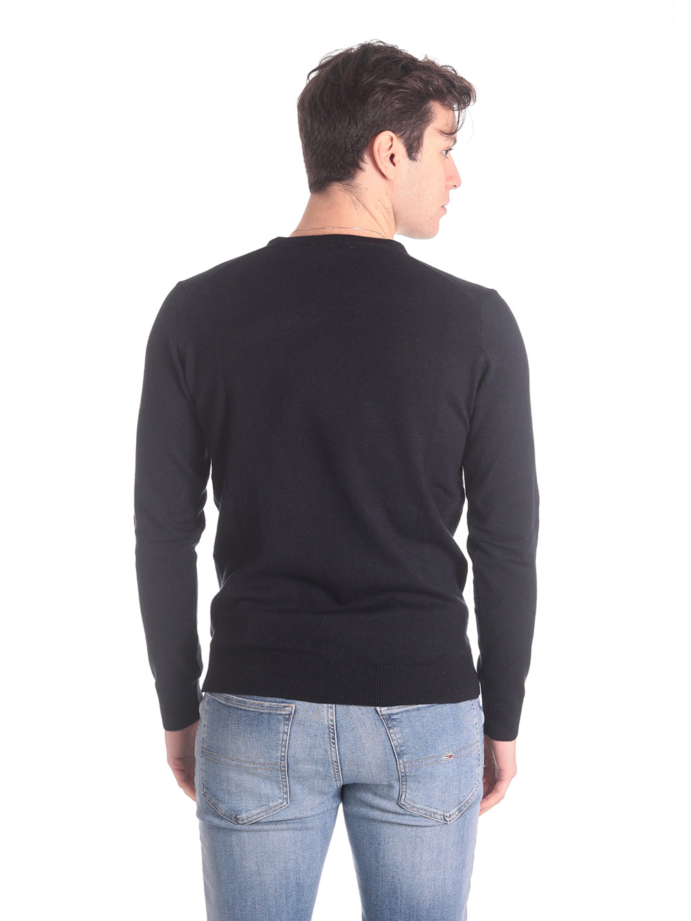 Maglione Girocollo Girocollo viscosa lana 3010900 Navy