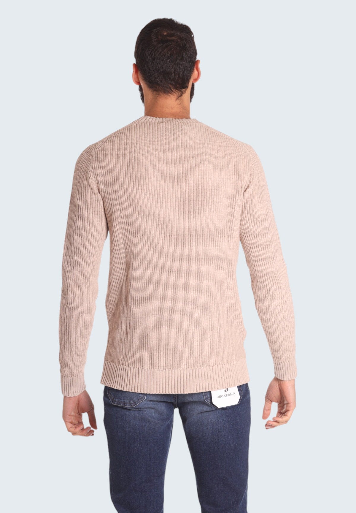 Maglione Girocollo Giro inglese stone - 100 cotone P20024 Beige