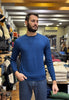 Union Maglione Girocollo 80 viscosa - 20 nylon P20060 Blu Navy