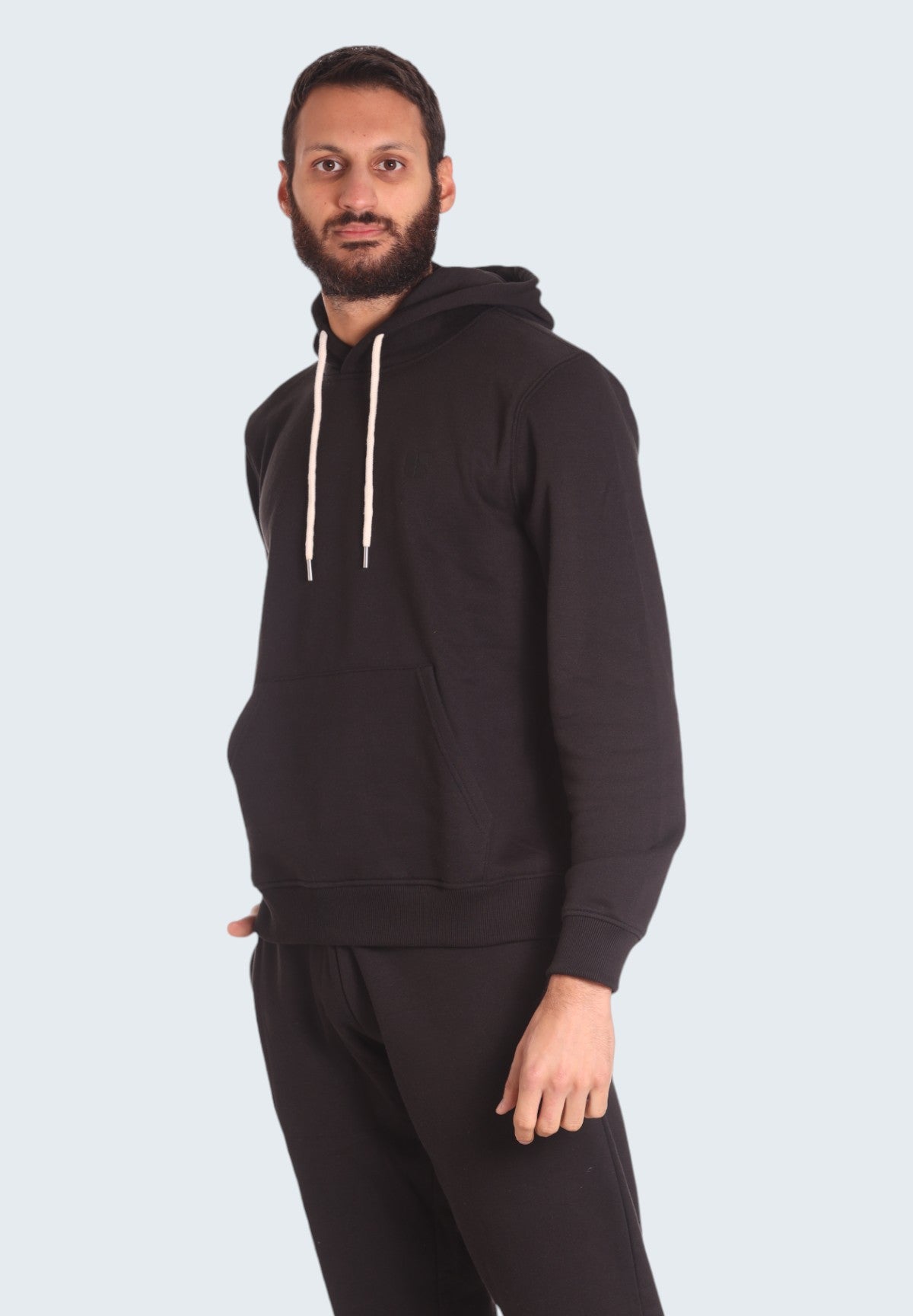 Felpa Pullover con Cappuccio UR712002 Nero