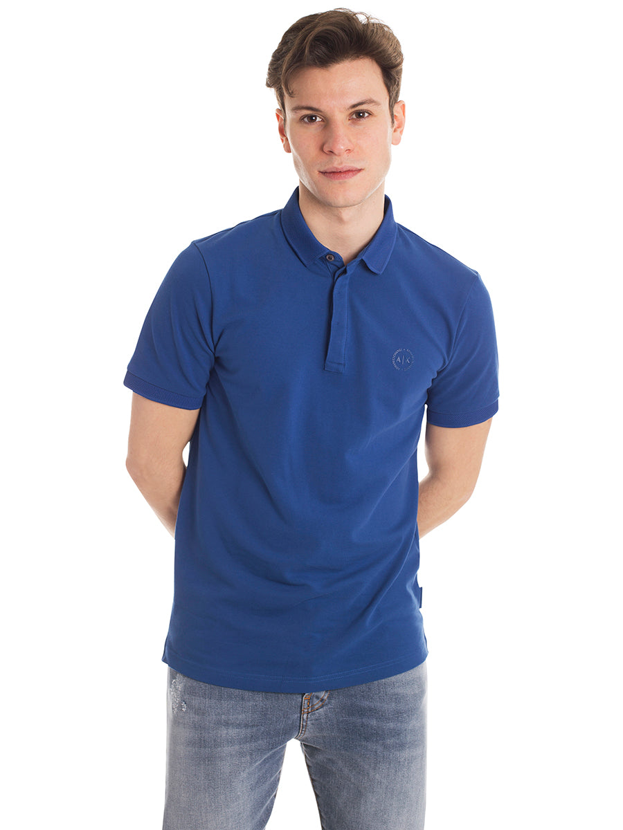 Armani Exchange Polo 8NZF91 Light Blue