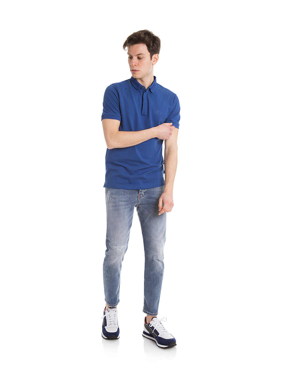 Armani Exchange Polo 8NZF91 Azzurro