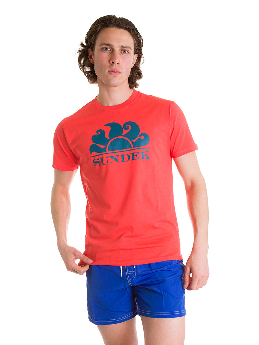 Sundek T-Shirt M2s106 Corallo