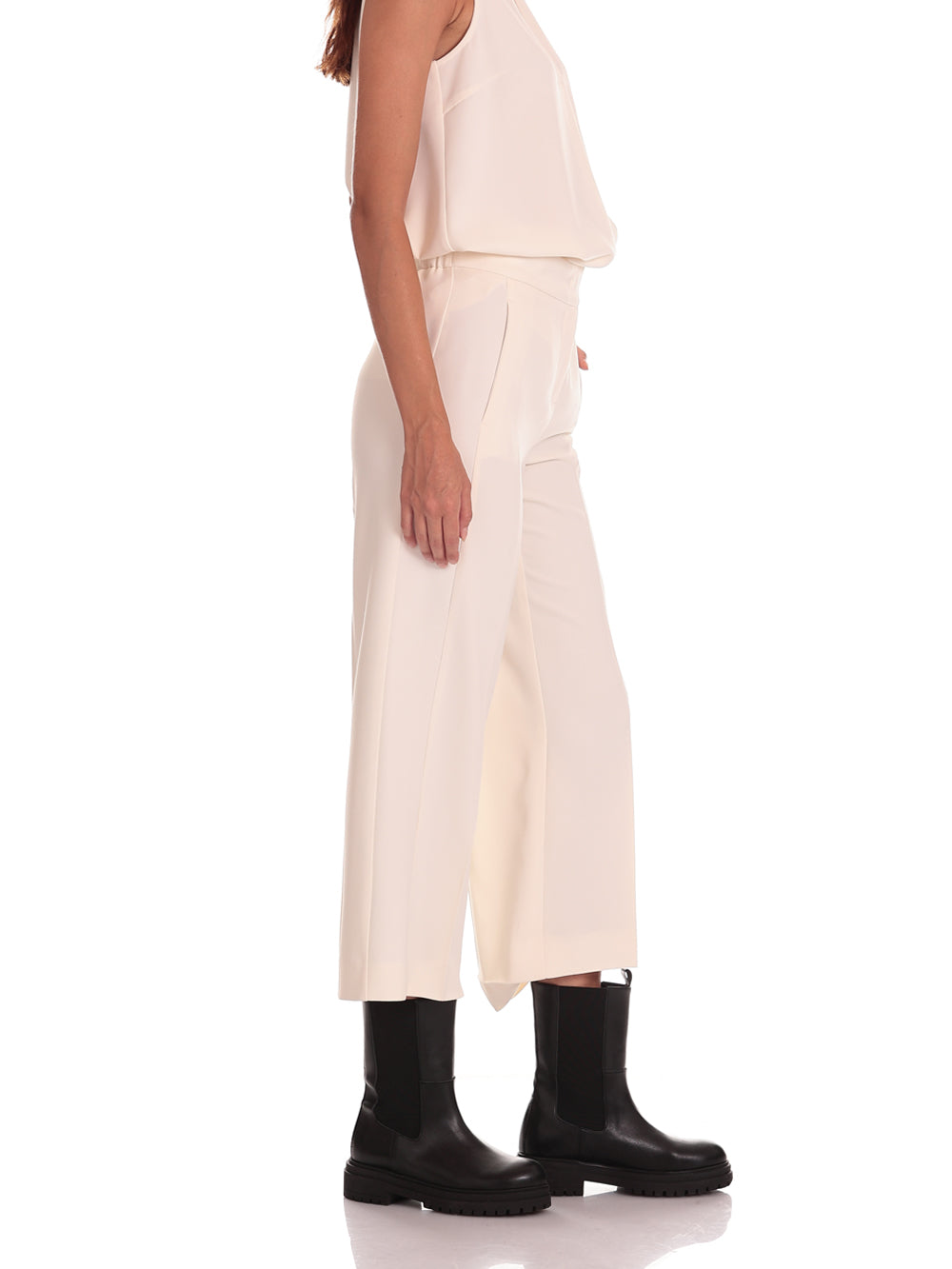 Grace White Wool Trousers