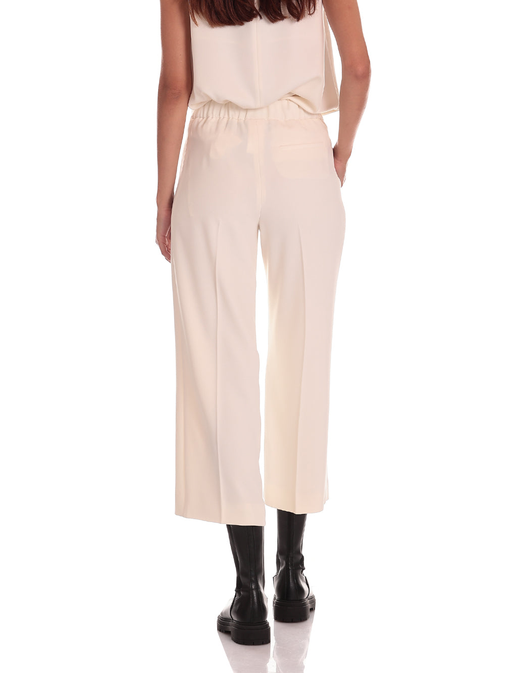 Grace White Wool Trousers