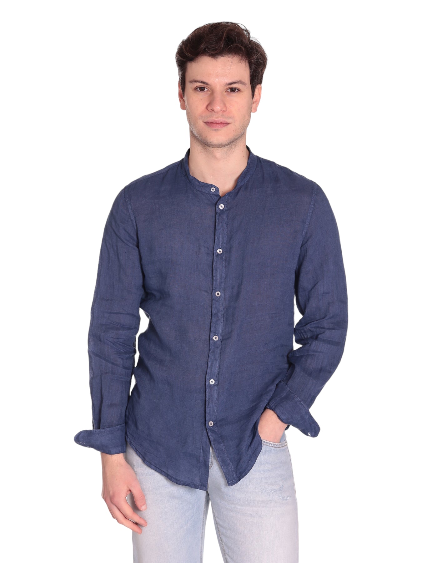 Gaudi' Camicia 311gu45007 Blue Depht