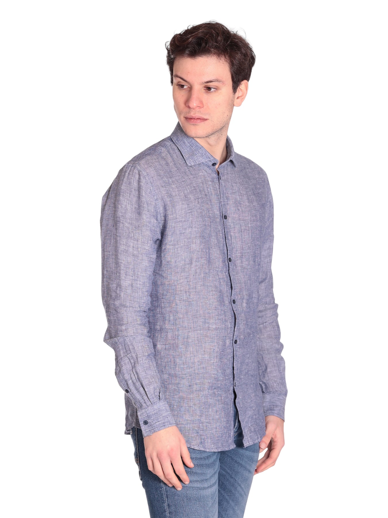 Gaudi' Camicia 311gu45012 Blue Depht