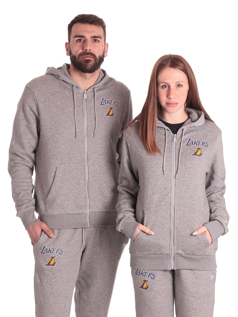 Felpa FulL-Zip Con Cappuccio 60348865 Grey Med