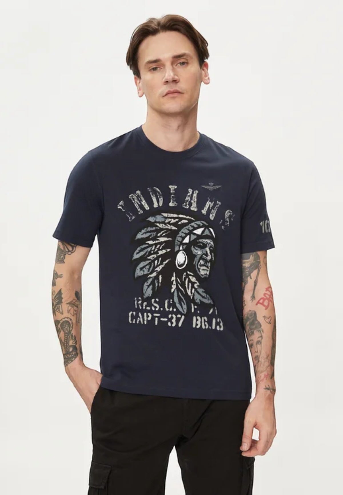 T-Shirt 241ts2214j641 Navy Blue