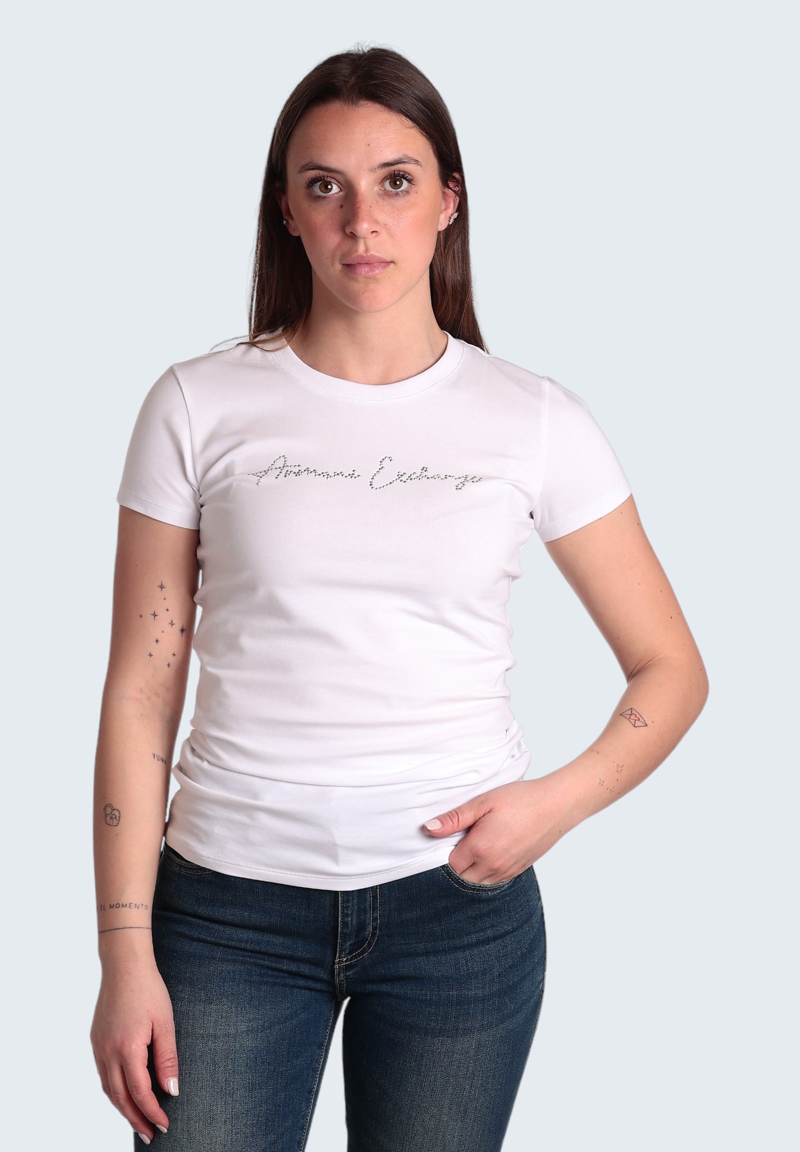 Armani Exchange T-Shirt 3dyt27 Optic White