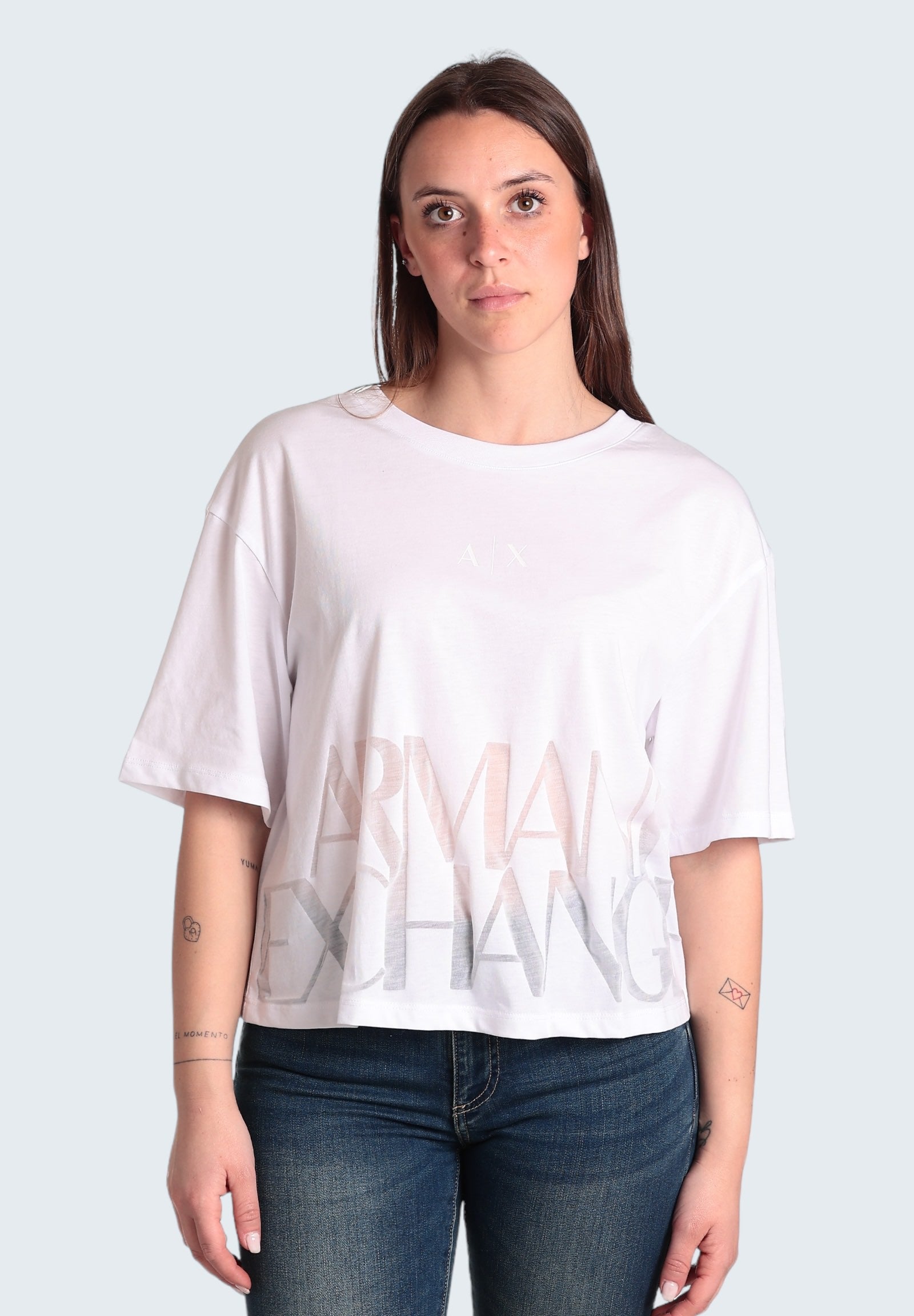 Armani Exchange T-Shirt 3dyt33 Optic White