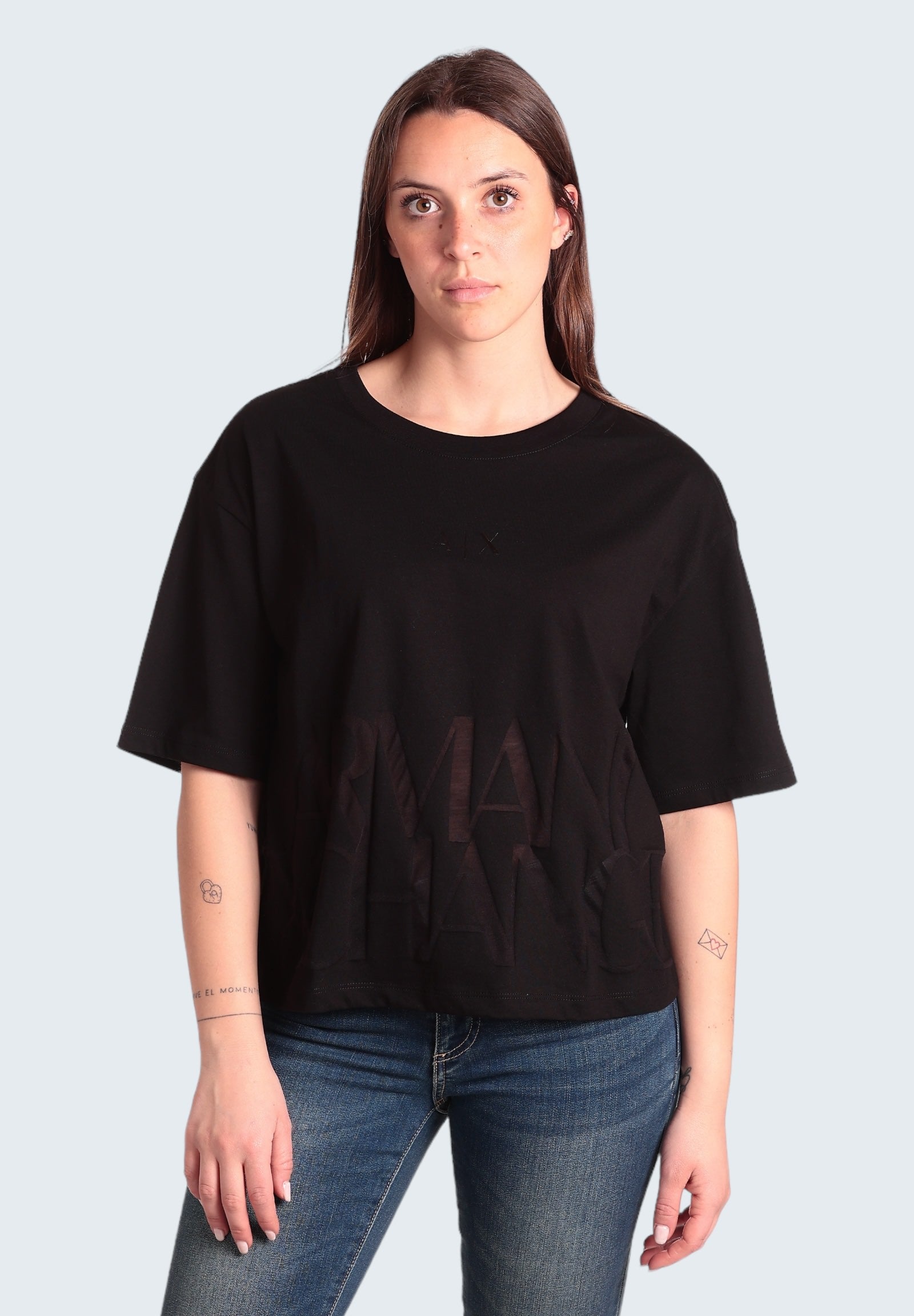 Armani Exchange T-Shirt 3dyt33 Black