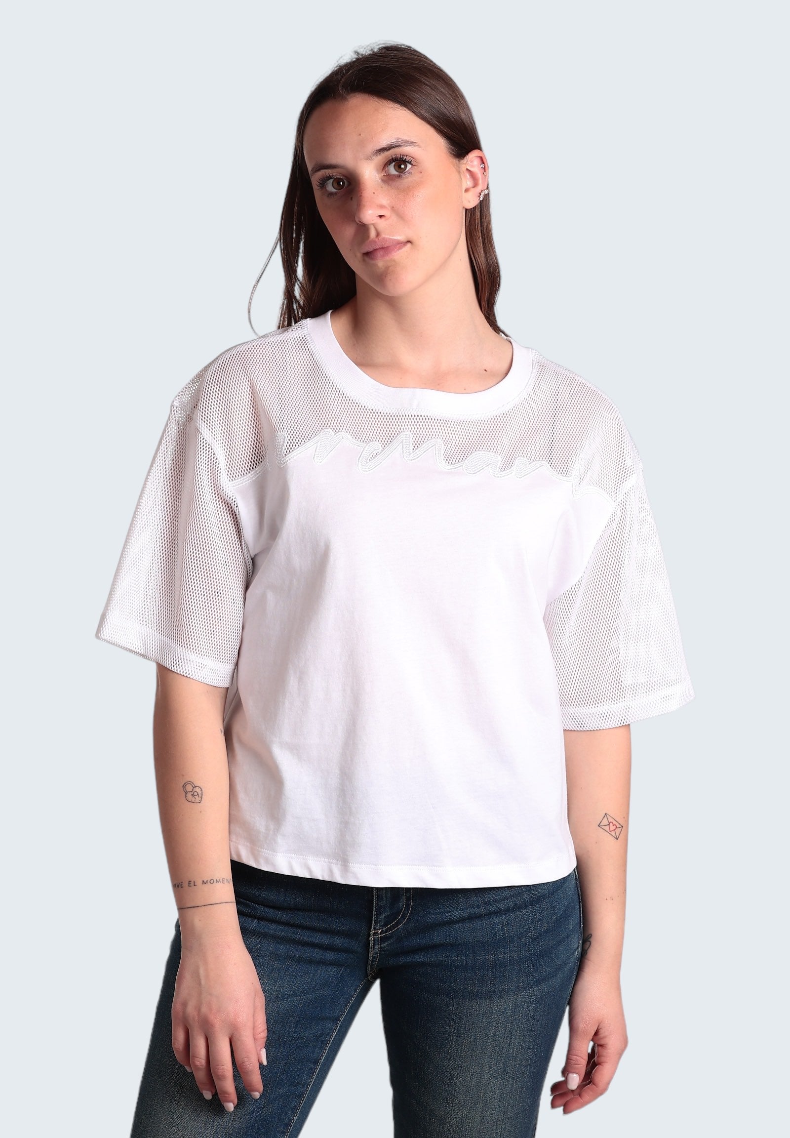 Armani Exchange T-Shirt 3dyt34 Optic White