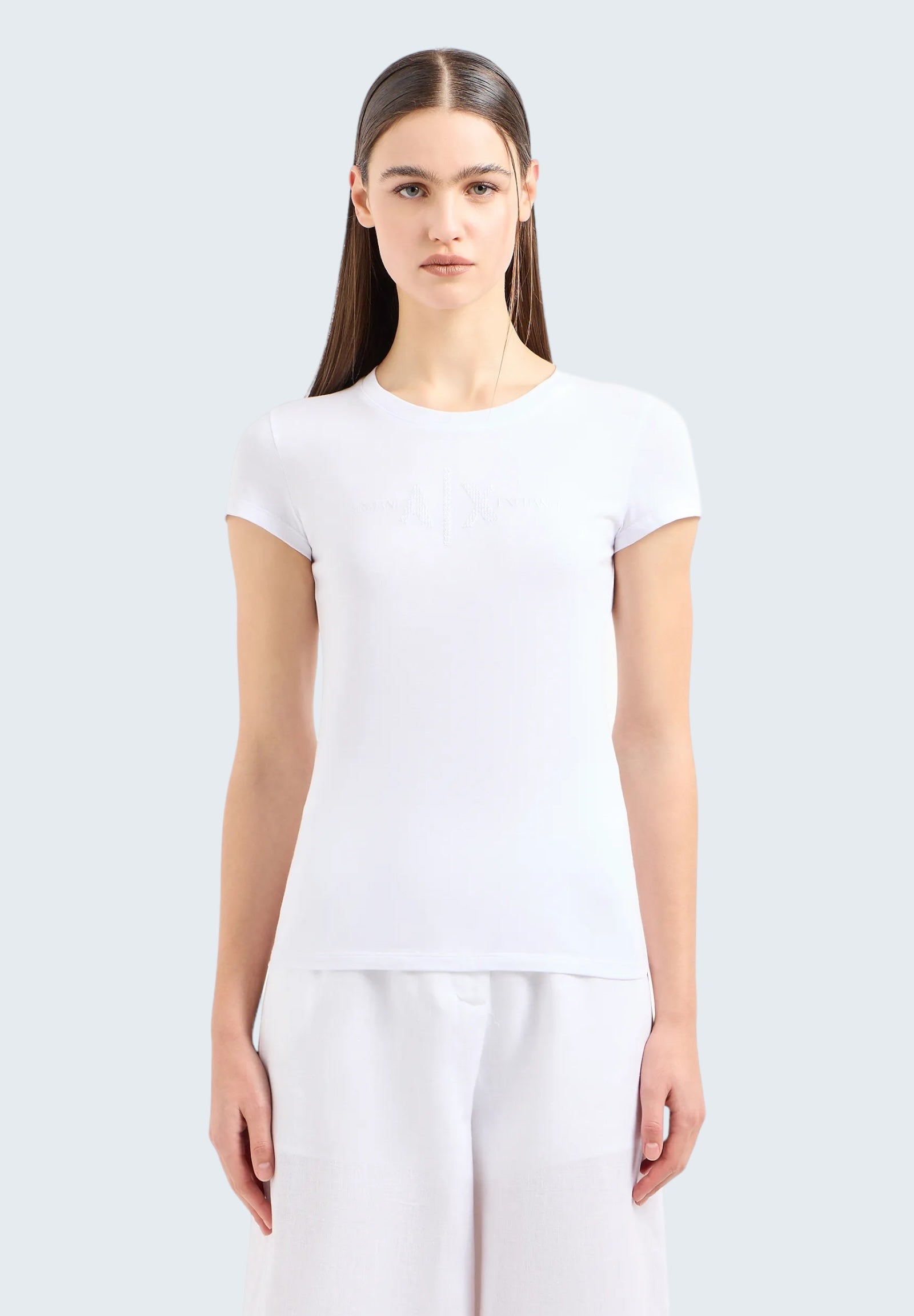Armani Exchange T-Shirt 3dyt58 Optic White
