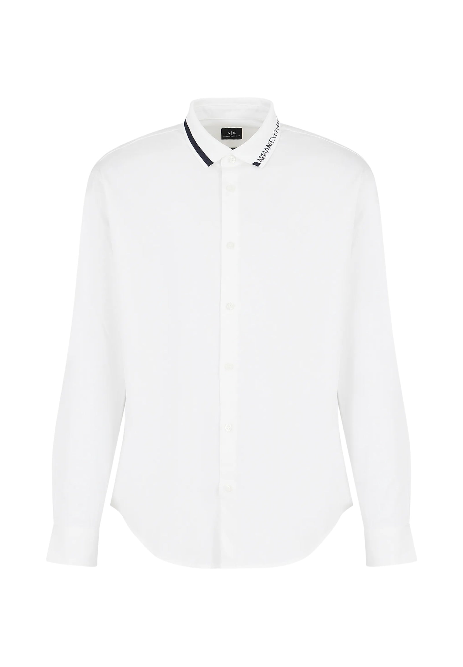 Armani Exchange Camicia A Maniche Lunghe 3dzcl6 Off White