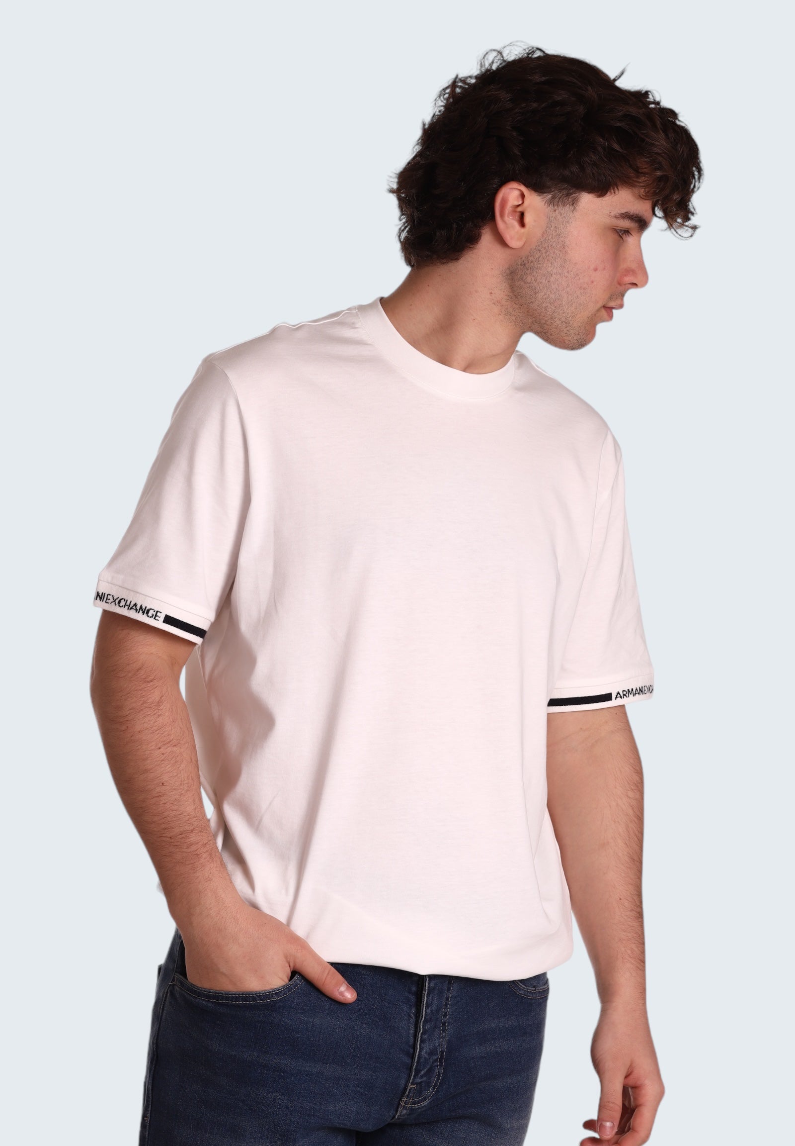 Armani Exchange T-Shirt* 3dztlr Off White