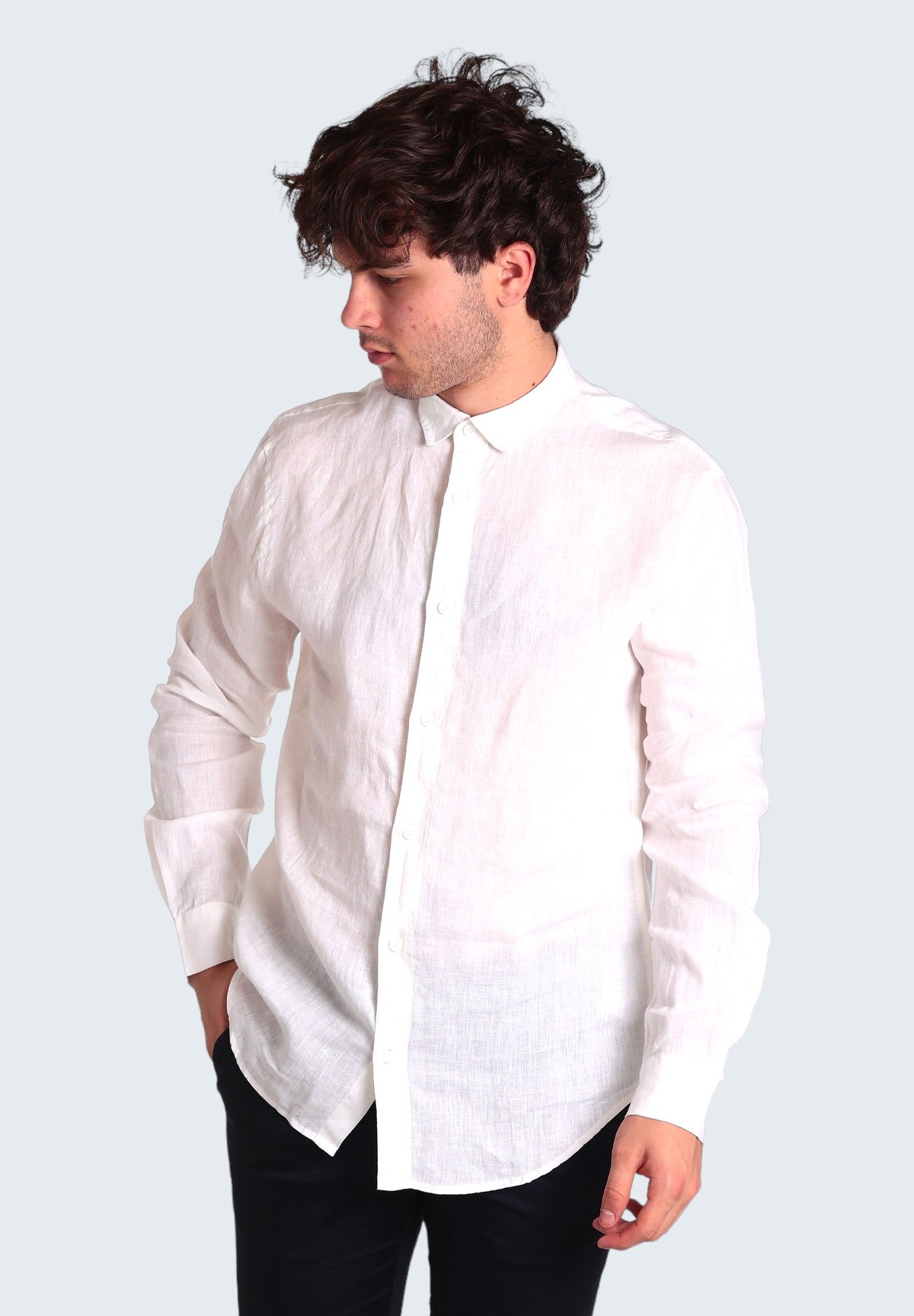 Camicia A Maniche Lunghe 8nzc50 White