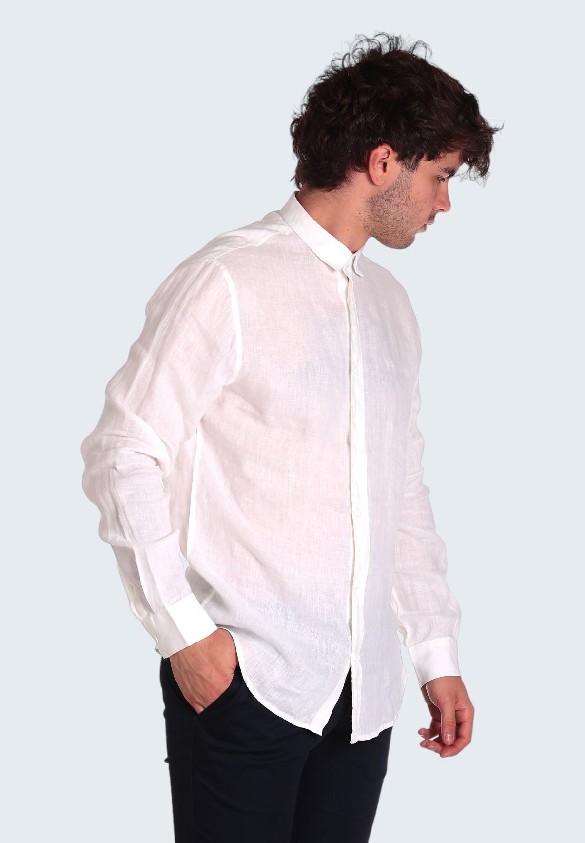 Camicia A Maniche Lunghe 8nzc50 White