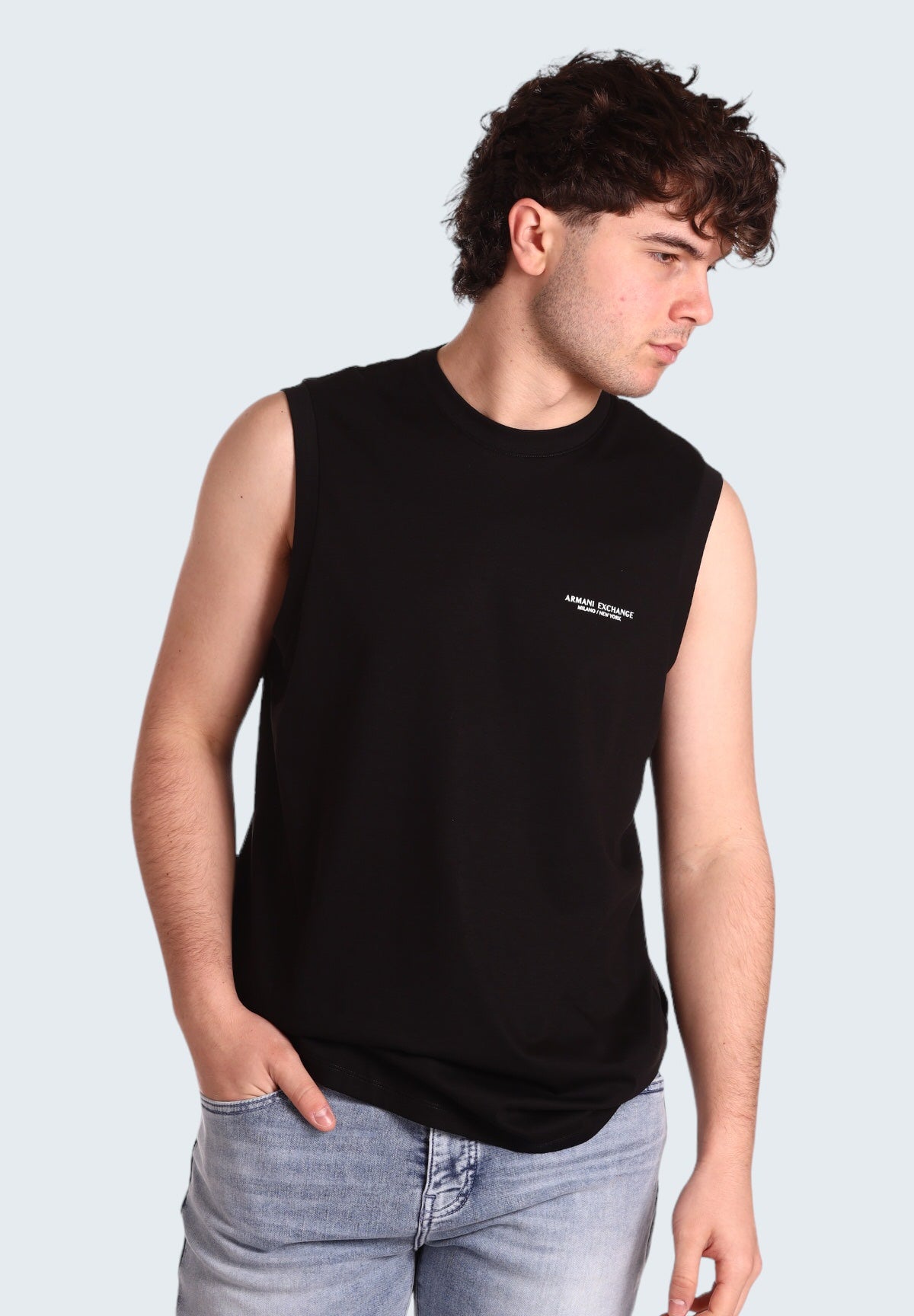 8nzh97 Black tank top