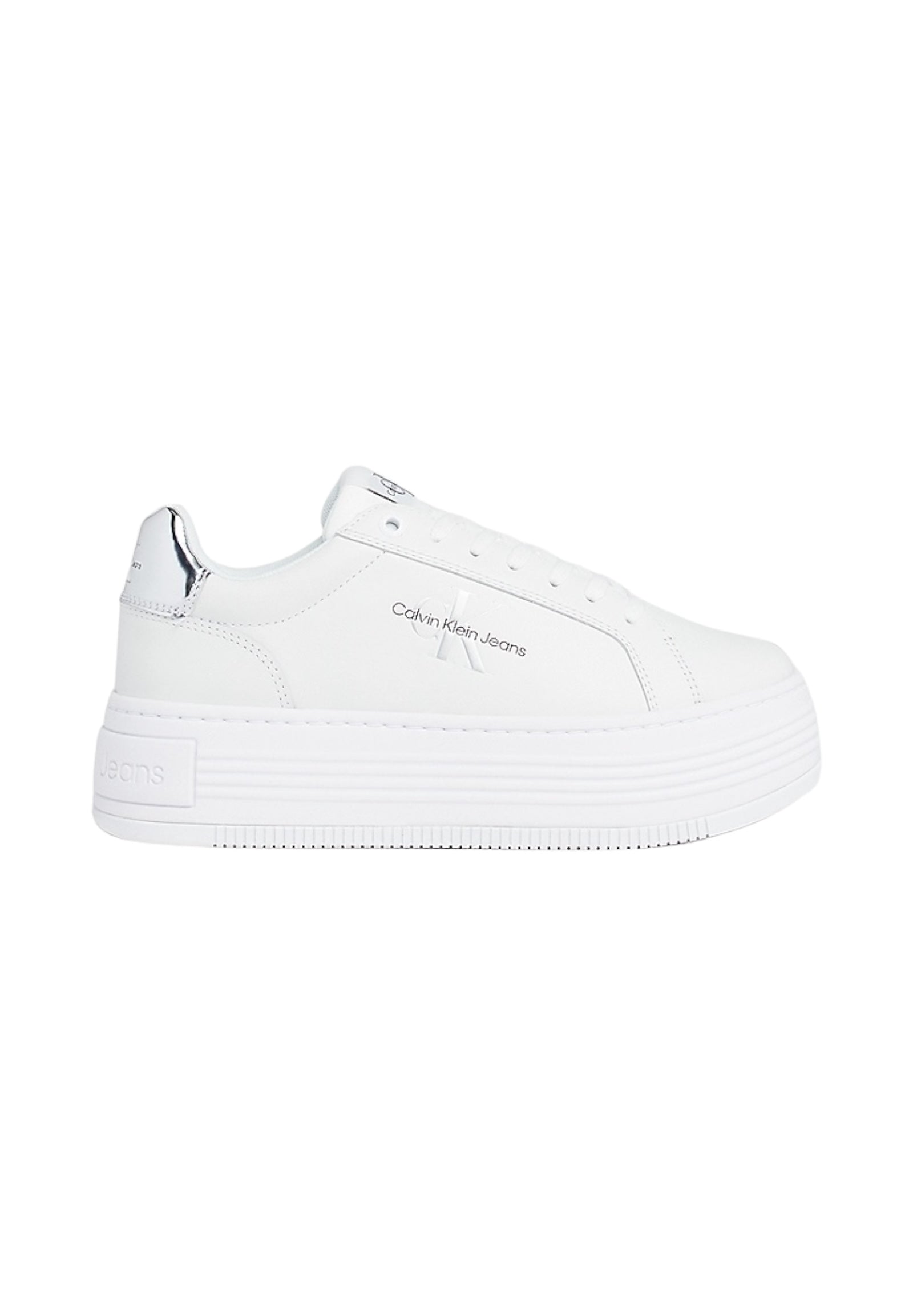 Sneakers Yw0yw01457 Bright WhitE-Silver