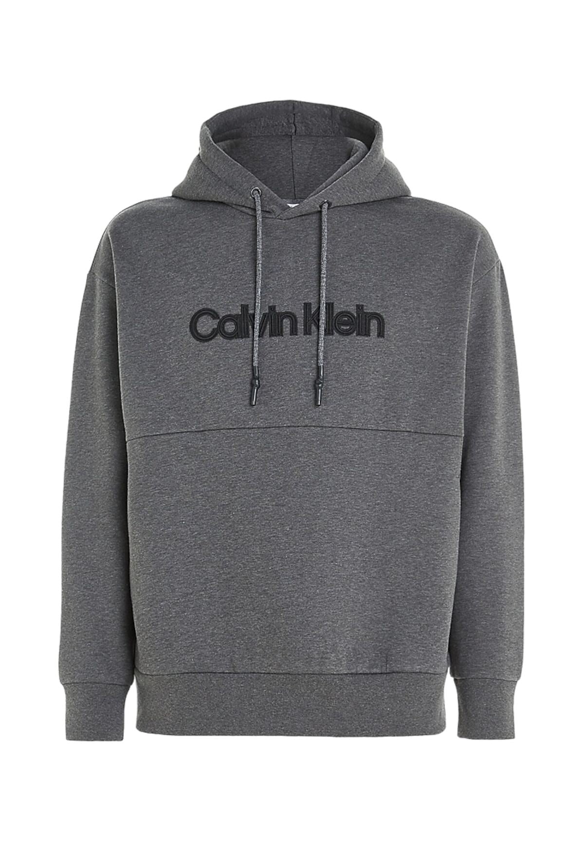 Felpa Pullover Con Cappuccio K10k112726 Dark Grey Heather