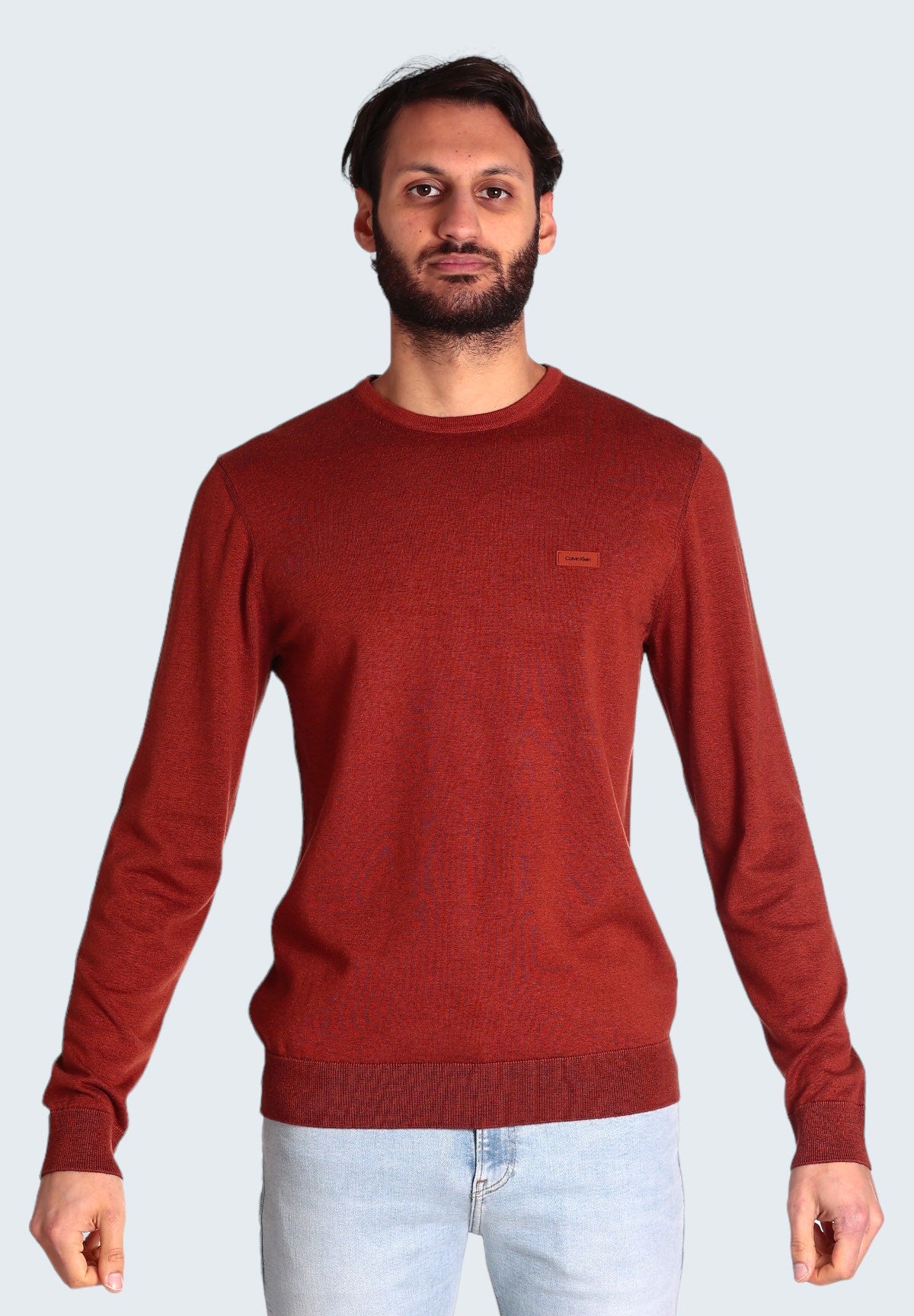 Maglione Girocollo K10k112742 Terracotta Rust