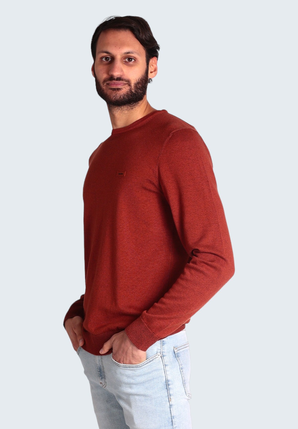 Maglione Girocollo K10k112742 Terracotta Rust