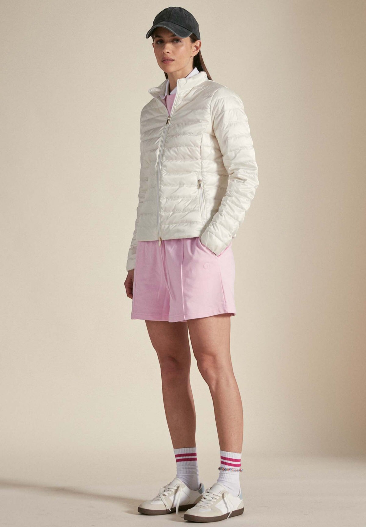 Pola Long Whisper White down jacket