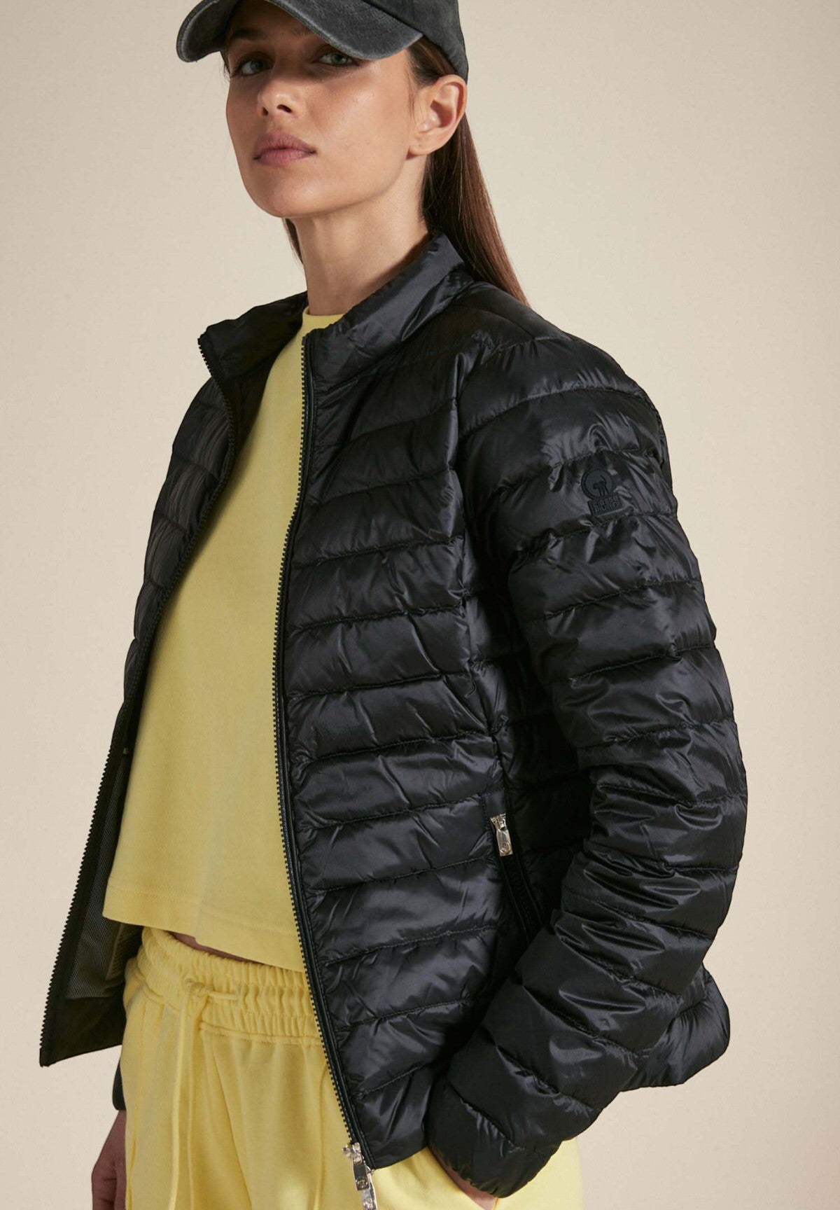 Pola Long Asphalt down jacket