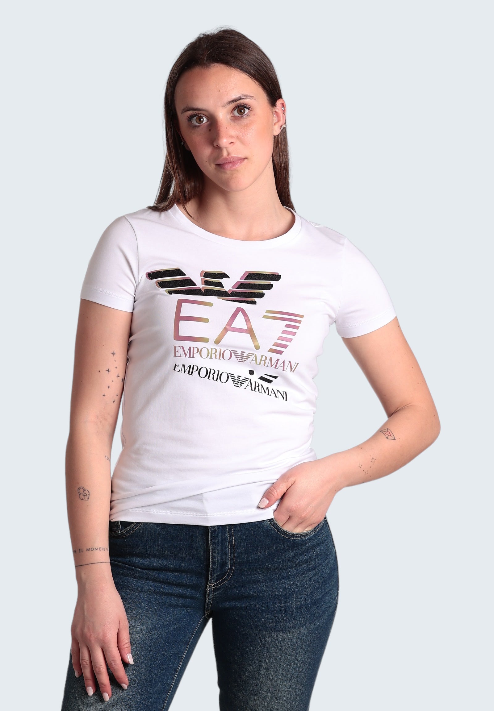 Ea7 Emporio Armani T-Shirt 3dtt30 White