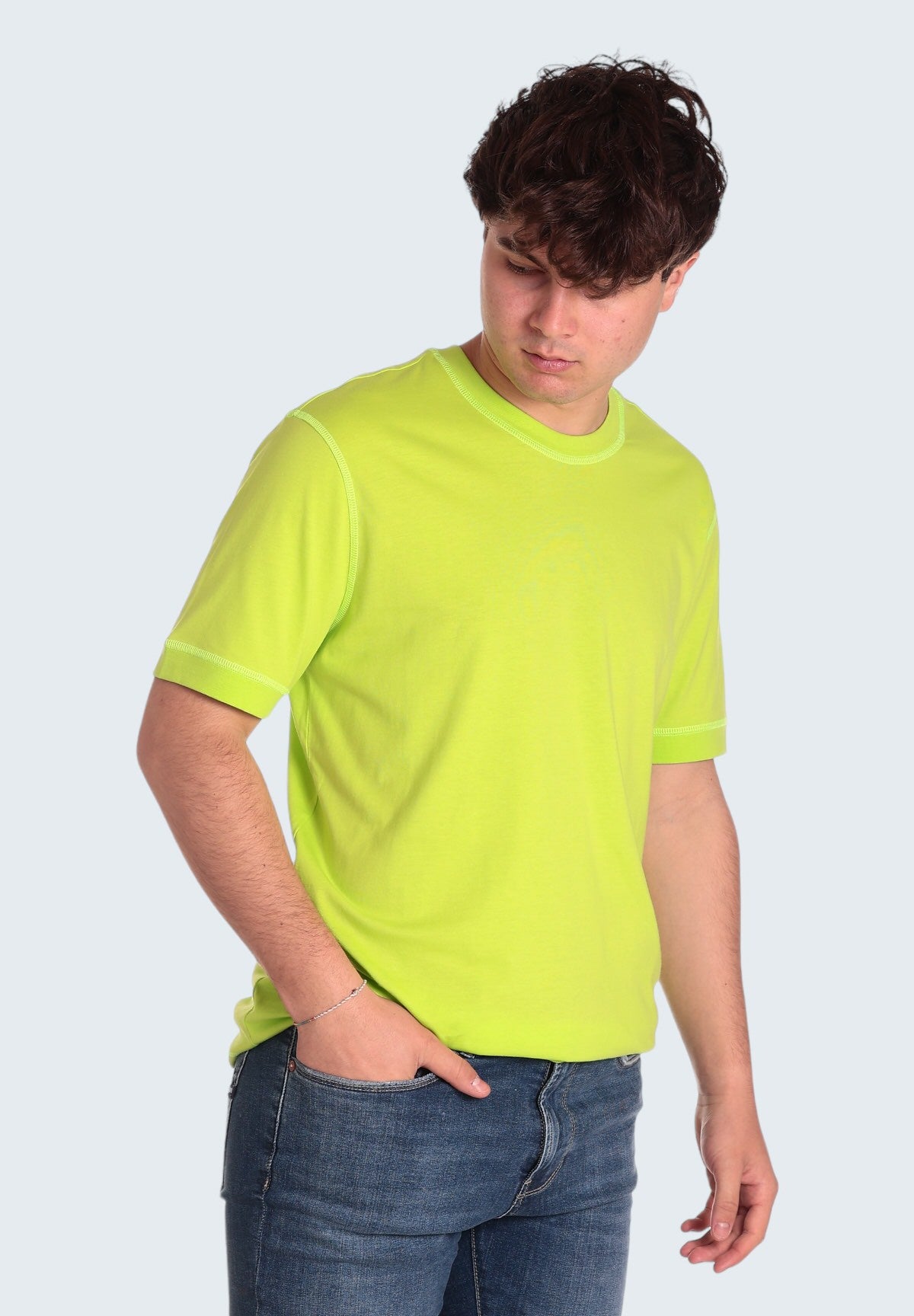 T-Shirt A Maniche Corte 3dut02 Acid Lime