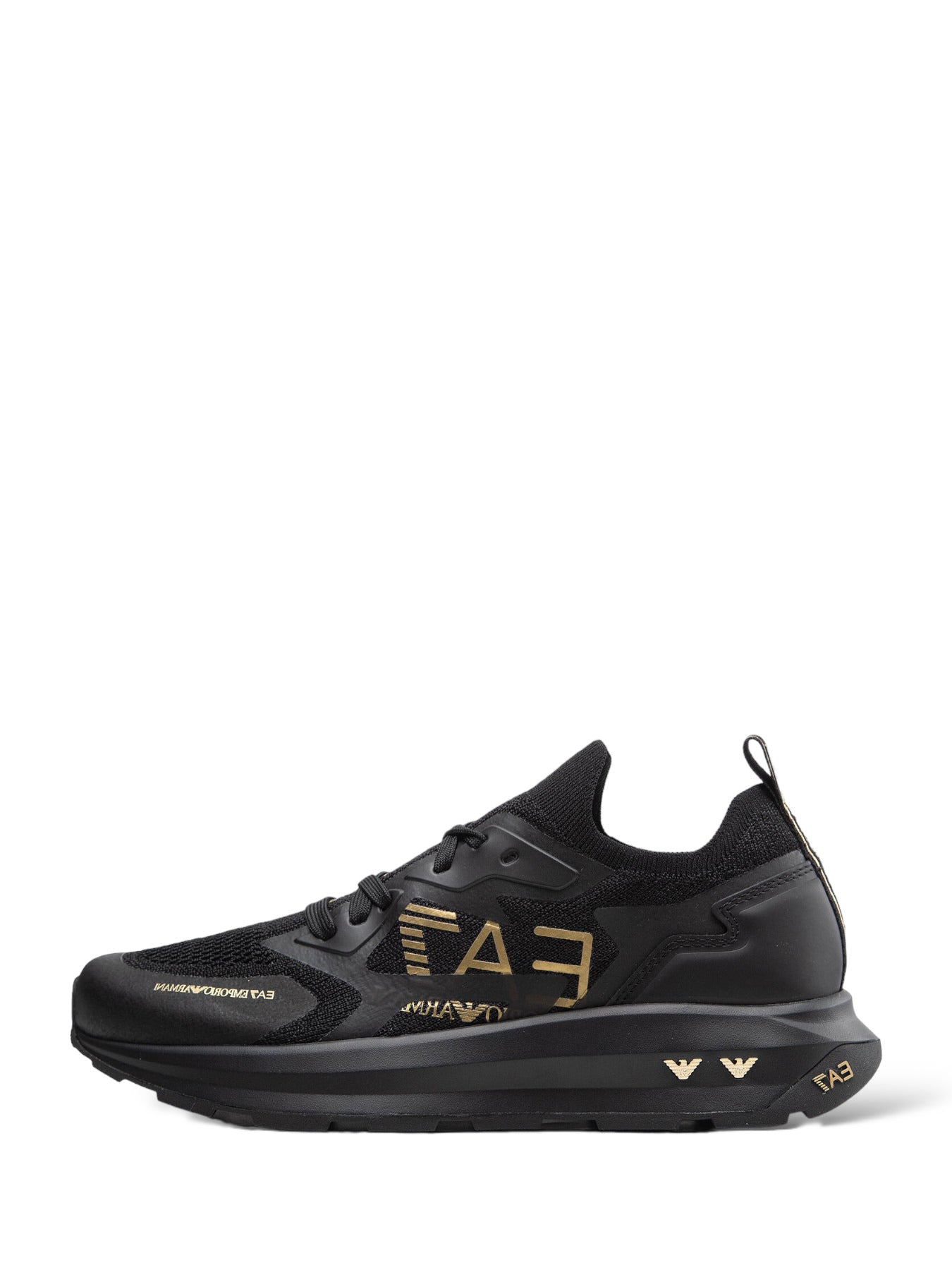 X8x113 Triple Black, Gold Sneakers