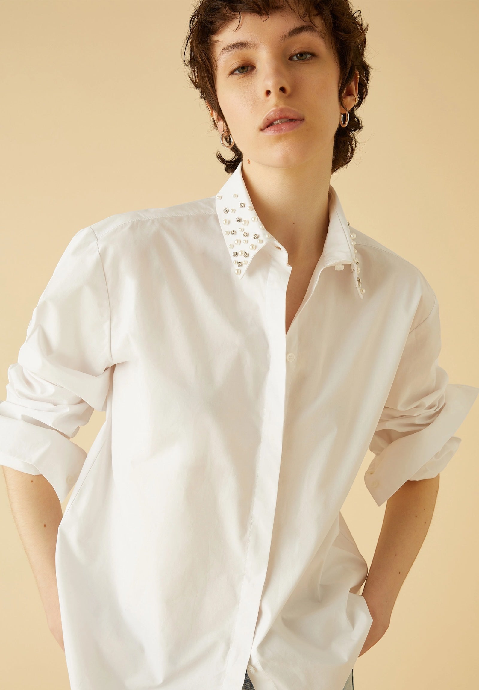 Manisa Long Sleeve Shirt Optical White