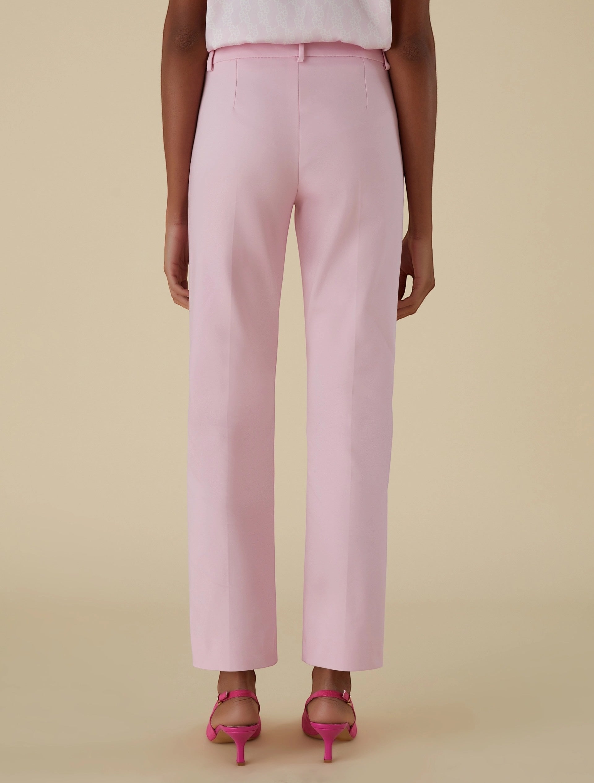 Valenza Pastel Pink Trousers